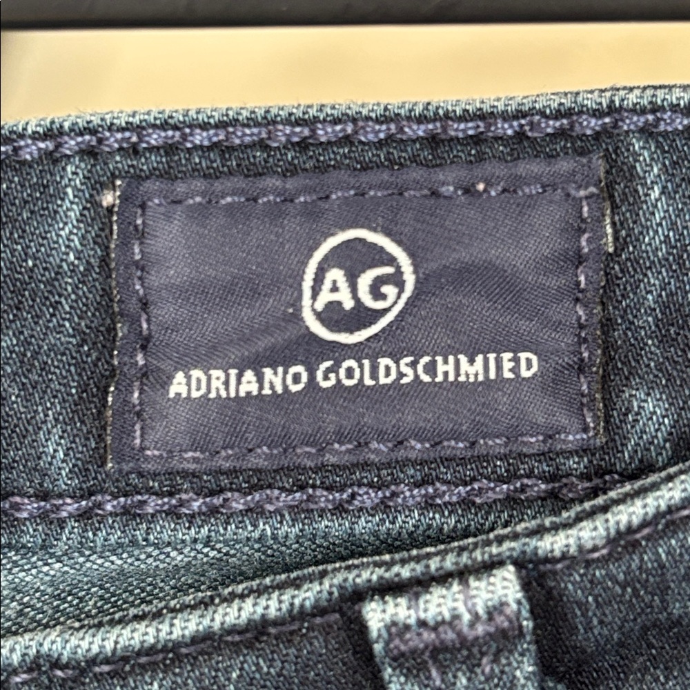AG Adriano Goldschmied The Stevie Ankle Slim Straight Ankle Jeans Dark Blue Wash - Picture 7 of 16